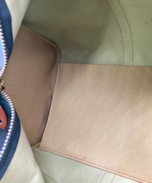 POLO RALPH LAUREN（ポロ・ラルフローレン）POLO RALPH LAUREN (ポロ・ラルフローレン) ボストンバッグ グリーン×ネイビーの古着・服飾アイテム