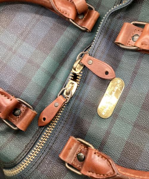POLO RALPH LAUREN（ポロ・ラルフローレン）POLO RALPH LAUREN (ポロ・ラルフローレン) ボストンバッグ グリーン×ネイビーの古着・服飾アイテム