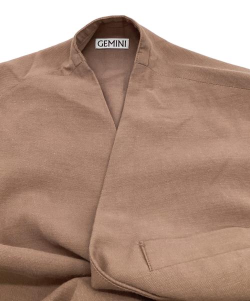 Gemini（ゲミニー）Gemini (ゲミニー) ジレ ブラウン サイズ:Fの古着・服飾アイテム