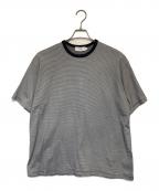 Graphpaperグラフペーパー）の古着「Narrow Border S/S Tee（ナロー ボーダー ショートスリーブ Tシャツ）」｜ブラック×ホワイト