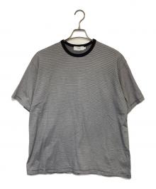 Graphpaper（グラフペーパー）の古着「Narrow Border S/S Tee（ナロー ボーダー ショートスリーブ Tシャツ）」｜ブラック×ホワイト