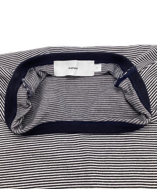 Graphpaper（グラフペーパー）Graphpaper (グラフペーパー) Narrow Border S/S Tee（ナロー ボーダー ショートスリーブ Tシャツ） ブラック×ホワイト サイズ:1の古着・服飾アイテム