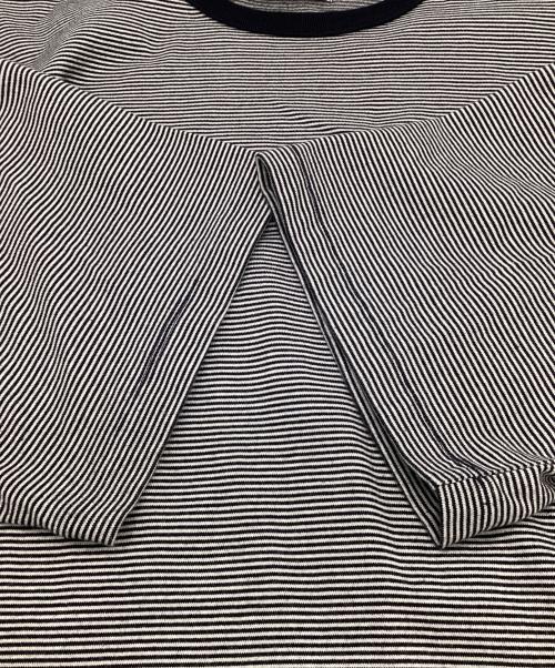 Graphpaper（グラフペーパー）Graphpaper (グラフペーパー) Narrow Border S/S Tee（ナロー ボーダー ショートスリーブ Tシャツ） ブラック×ホワイト サイズ:1の古着・服飾アイテム