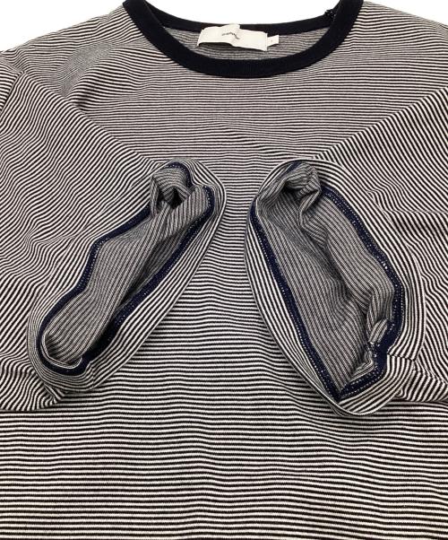 Graphpaper（グラフペーパー）Graphpaper (グラフペーパー) Narrow Border S/S Tee（ナロー ボーダー ショートスリーブ Tシャツ） ブラック×ホワイト サイズ:1の古着・服飾アイテム