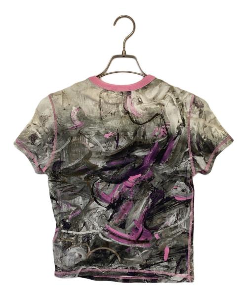 DIESEL（ディーゼル）DIESEL (ディーゼル) T-SKINZY-G1-OUT 半袖カットソー ピンク サイズ:Lの古着・服飾アイテム