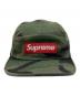 SUPREME (シュプリーム) ボックスロゴ 5パネルキャップ ブラック：8000円