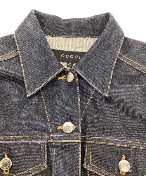 GUCCI（グッチ）GUCCI (グッチ) デニムジャケット インディゴ サイズ:40の古着・服飾アイテム