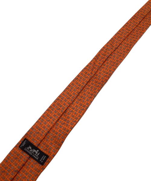 HERMES（エルメス）HERMES (エルメス) シルクネクタイ オレンジ サイズ:-の古着・服飾アイテム