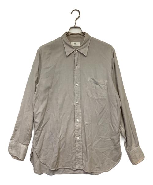 HERILL（ヘリル）HERILL (ヘリル) コットンカシミヤ レギュラーカラーシャツ グレー サイズ:2の古着・服飾アイテム