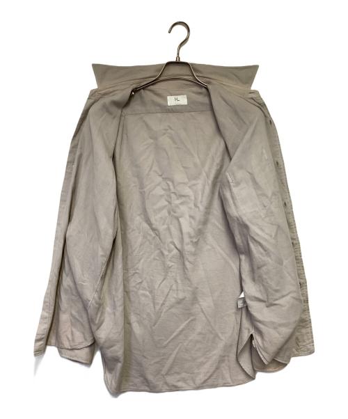 HERILL（ヘリル）HERILL (ヘリル) コットンカシミヤ レギュラーカラーシャツ グレー サイズ:2の古着・服飾アイテム