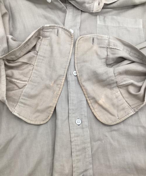 HERILL（ヘリル）HERILL (ヘリル) コットンカシミヤ レギュラーカラーシャツ グレー サイズ:2の古着・服飾アイテム