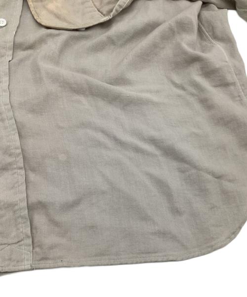 HERILL（ヘリル）HERILL (ヘリル) コットンカシミヤ レギュラーカラーシャツ グレー サイズ:2の古着・服飾アイテム