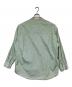 Graphpaper (グラフペーパー) L/S Oversized Band Collar SH（ロングスリーブ オーバーサイズ バンドカラーシャツ） グリーン×ホワイト サイズ:F：18000円