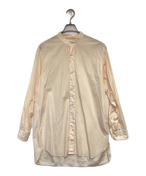 MAATEE&SONS（マーティーアンドサンズ）MAATEE&SONS (マーティーアンドサンズ) バンドカラーシャツ オレンジ サイズ:3の古着・服飾アイテム