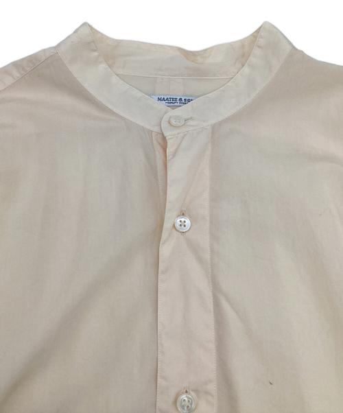 MAATEE&SONS（マーティーアンドサンズ）MAATEE&SONS (マーティーアンドサンズ) バンドカラーシャツ オレンジ サイズ:3の古着・服飾アイテム