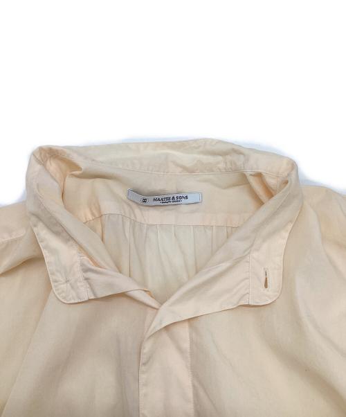 MAATEE&SONS（マーティーアンドサンズ）MAATEE&SONS (マーティーアンドサンズ) バンドカラーシャツ オレンジ サイズ:3の古着・服飾アイテム