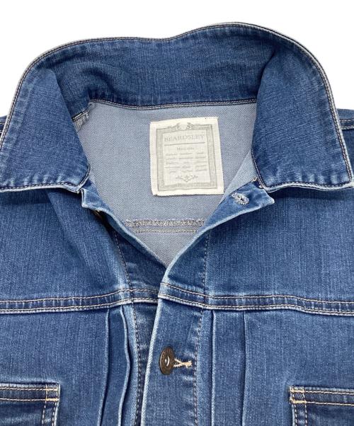 BEARDSLEY（ビアズリー）BEARDSLEY (ビアズリー) 袖パフ デニムジャケット ブルー サイズ:Fの古着・服飾アイテム