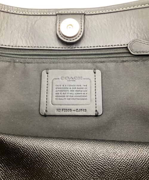 COACH（コーチ）COACH (コーチ) シグネチャー マイクロ シティ トート ブラウン×ブラックの古着・服飾アイテム
