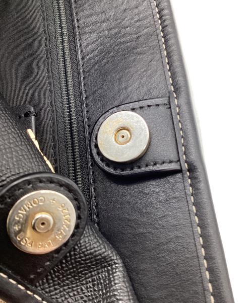 COACH（コーチ）COACH (コーチ) シグネチャー マイクロ シティ トート ブラウン×ブラックの古着・服飾アイテム