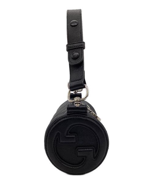 GUCCI（グッチ）GUCCI (グッチ) Blondie mini（ブロンディ ミニ）レザー ワンショルダーバッグ ブラックの古着・服飾アイテム