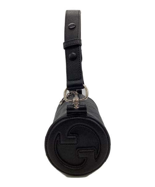 GUCCI（グッチ）GUCCI (グッチ) Blondie mini（ブロンディ ミニ）レザー ワンショルダーバッグ ブラックの古着・服飾アイテム