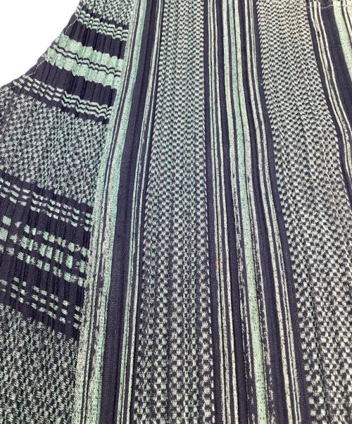 PLEATS PLEASE（プリーツプリーズ）PLEATS PLEASE (プリーツプリーズ) プリーツ ノースリーブ チュニック グリーン サイズ:3の古着・服飾アイテム