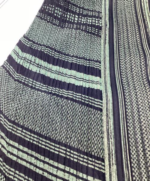 PLEATS PLEASE（プリーツプリーズ）PLEATS PLEASE (プリーツプリーズ) プリーツ ノースリーブ チュニック グリーン サイズ:3の古着・服飾アイテム