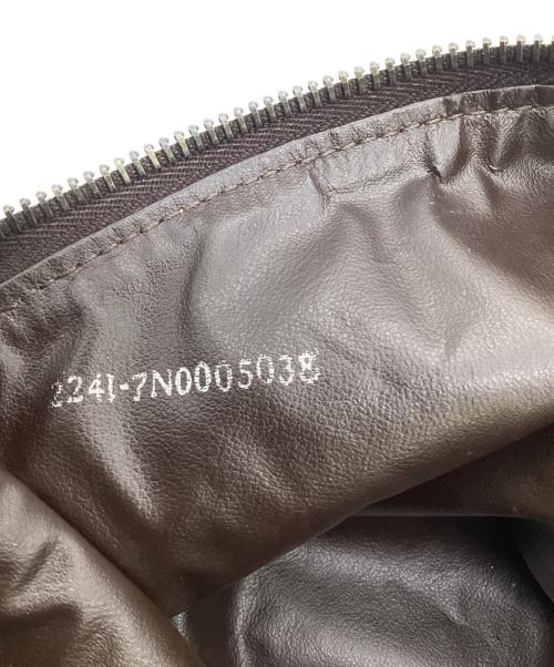 FENDI（フェンディ）FENDI (フェンディ) ズッキーノ ポーチ ベージュ×ブラウンの古着・服飾アイテム