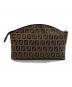 FENDI (フェンディ) ズッキーノ ポーチ ベージュ×ブラウン：9000円
