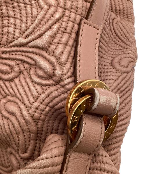 BVLGARI（ブルガリ）BVLGARI (ブルガリ) Chandra（チャンドラ）ハンドバッグ ピンクの古着・服飾アイテム