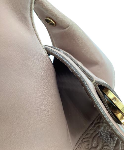 BVLGARI（ブルガリ）BVLGARI (ブルガリ) Chandra（チャンドラ）ハンドバッグ ピンクの古着・服飾アイテム