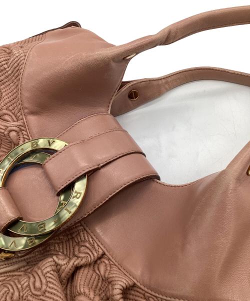 BVLGARI（ブルガリ）BVLGARI (ブルガリ) Chandra（チャンドラ）ハンドバッグ ピンクの古着・服飾アイテム