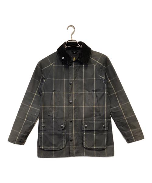 Barbour（バブアー）Barbour (バブアー) SL BEDALE WINDPANE CHECK（SL ビデイル ウィンドペンチェック）オイルドジャケット グリーン サイズ:36の古着・服飾アイテム