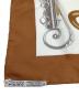 中古・古着 HERMES (エルメス) カレ90 ATTELAGE EN ARBALETE（馬車弓形連結）シルクスカーフ ブラウン：15000円