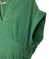 中古・古着 ne quittez pas (ヌキテパ) Cotton Double Gauze Tuck Dress（コットン ダブル ガーゼ タック ドレス） グリーン サイズ:M：20000円