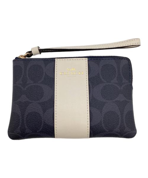 COACH（コーチ）COACH (コーチ) ポーチ ネイビーの古着・服飾アイテム