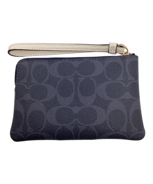 COACH（コーチ）COACH (コーチ) ポーチ ネイビーの古着・服飾アイテム