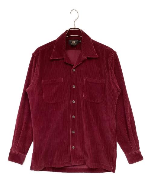 RRL（ダブルアールエル）RRL (ダブルアールエル) コーデュロイ オープンカラー シャツジャケット レッド サイズ:Sの古着・服飾アイテム