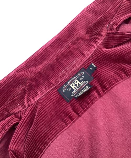 RRL（ダブルアールエル）RRL (ダブルアールエル) コーデュロイ オープンカラー シャツジャケット レッド サイズ:Sの古着・服飾アイテム