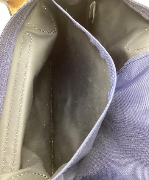 LONGCHAMP（ロンシャン）LONGCHAMP (ロンシャン) ル プリアージュ オリジナル S トップハンドルバッグ ネイビー×ブラウンの古着・服飾アイテム