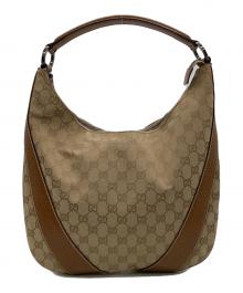 GUCCI（グッチ）の古着「ワンショルダーバッグ」｜ベージュ×ブラウン