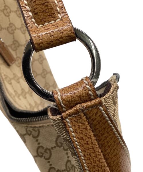 GUCCI（グッチ）GUCCI (グッチ) ワンショルダーバッグ ベージュ×ブラウンの古着・服飾アイテム