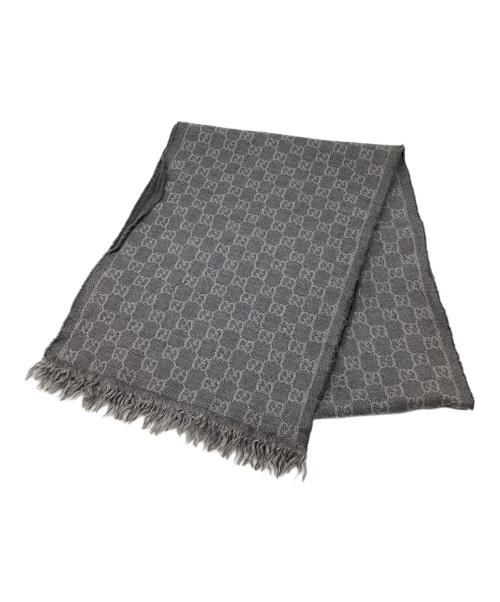 GUCCI（グッチ）GUCCI (グッチ) マフラー グレーの古着・服飾アイテム