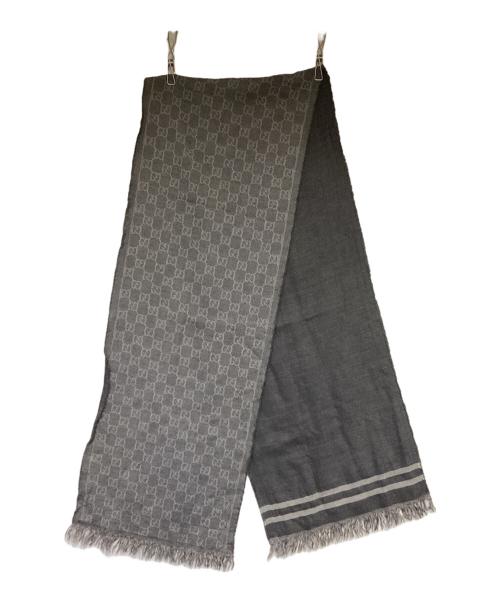 GUCCI（グッチ）GUCCI (グッチ) マフラー グレーの古着・服飾アイテム