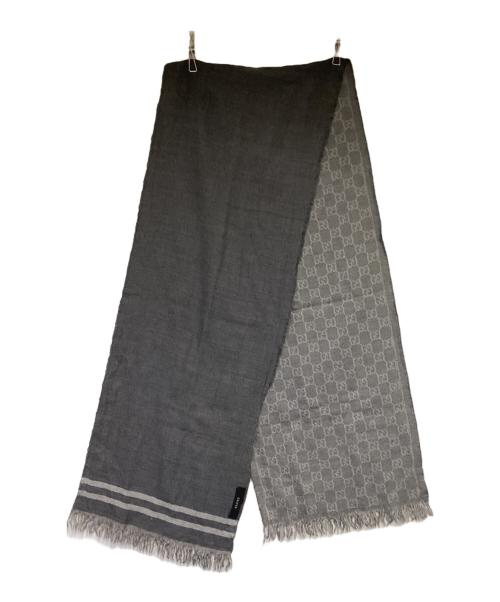 GUCCI（グッチ）GUCCI (グッチ) マフラー グレーの古着・服飾アイテム