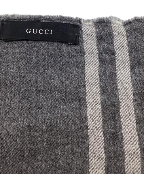 GUCCI（グッチ）GUCCI (グッチ) マフラー グレーの古着・服飾アイテム