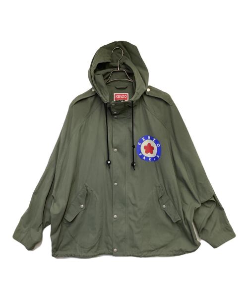 KENZO（ケンゾー）KENZO (ケンゾー) TARGET BATWING WINDBREAKER（ターゲット バットウィング ウインドブレーカー） オリーブ サイズ:XLの古着・服飾アイテム
