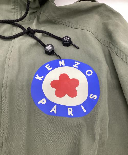 KENZO（ケンゾー）KENZO (ケンゾー) TARGET BATWING WINDBREAKER（ターゲット バットウィング ウインドブレーカー） オリーブ サイズ:XLの古着・服飾アイテム