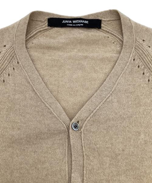 JUNYA WATANABE COMME des GARCONS（(ジュンヤワタナベ コムデギャルソン）JUNYA WATANABE COMME des GARCONS ((ジュンヤワタナベ コムデギャルソン) 薄手カーディガン ベージュ サイズ:表記無（実寸値要確認）の古着・服飾アイテム