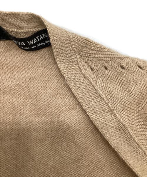 JUNYA WATANABE COMME des GARCONS（(ジュンヤワタナベ コムデギャルソン）JUNYA WATANABE COMME des GARCONS ((ジュンヤワタナベ コムデギャルソン) 薄手カーディガン ベージュ サイズ:表記無（実寸値要確認）の古着・服飾アイテム